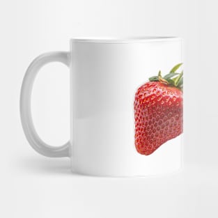 Single isolated fresh strawberry Mug